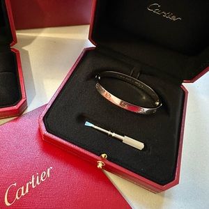 Authentic Cartier Love Bracelet, size 17.